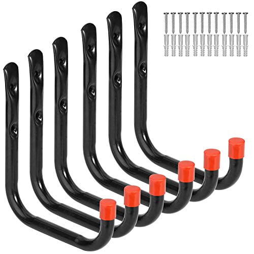 Garage Hooks PVC Wall Mounted Heavy Duty Metal Hook Garage Tool Accessory Organizer Balcony Home Storage Bike Hanger Storage Hook Rack Screws Color : Medium U Garage Hooks PVC Wall Mounted Heavy Duty Metal Hook Garage Tool Accessory Organizer Balcony Home Storage Bike Hanger Storage Hook Rack Screws Color : Medium U